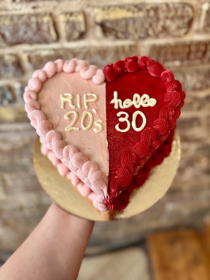 Hello 30’s in pink and red ❤️