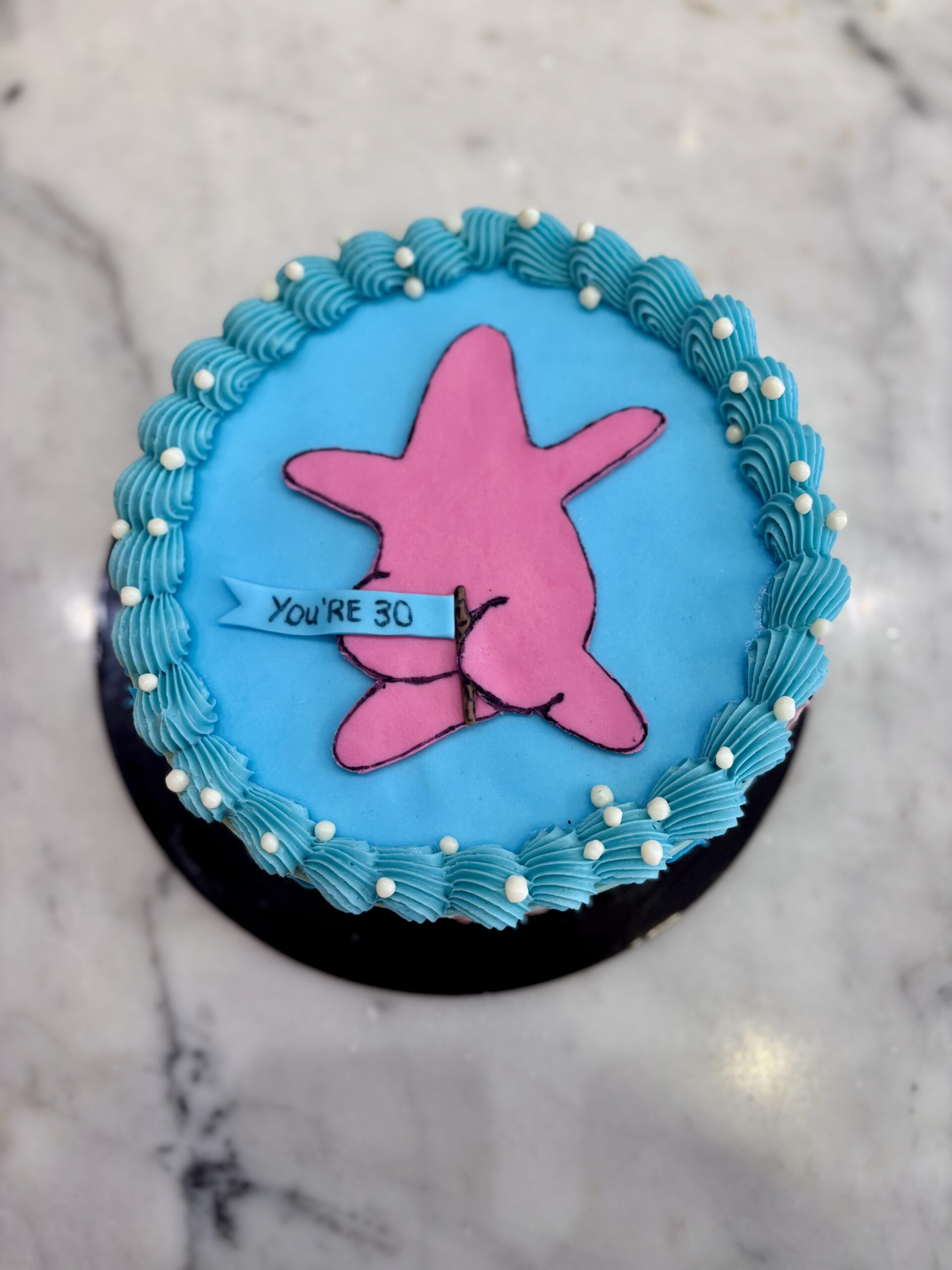 Funny Patrick cake 🧡